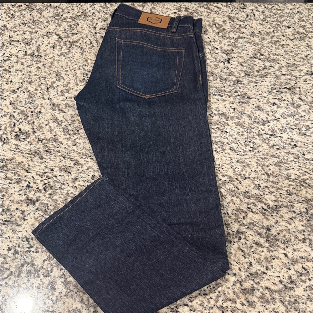 RVCA Daggers Indigo Slim Straight Jeans